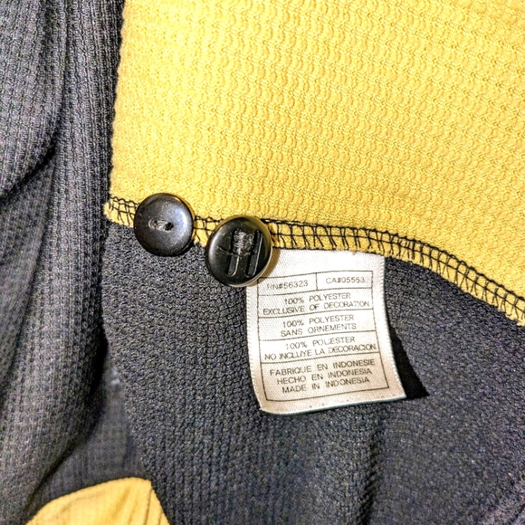 Nike DriFit Men's Colorado Buffaloes Football Black Polo Gold Shirt Small NCAA - Picture 7 of 11